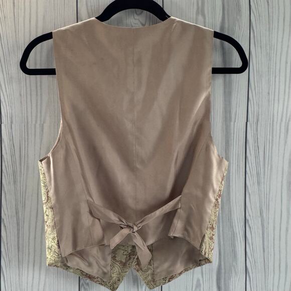 Vintage Bohemian Liz Claiborne Tapestry Paisley Vest Size Small Women’s USA - Picture 5 of 7